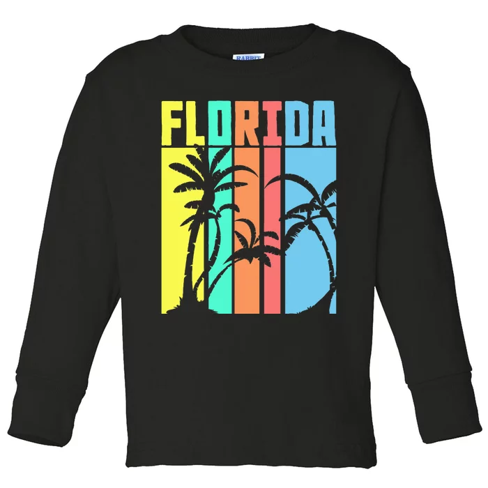 Retro Florida Toddler Long Sleeve Shirt