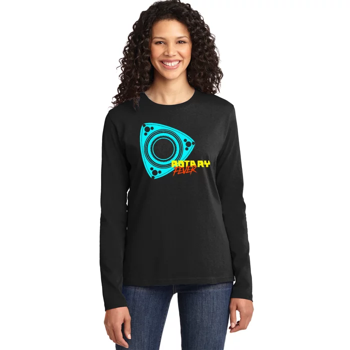 Rotary Fever Rotary Engine Ladies Long Sleeve Shirt