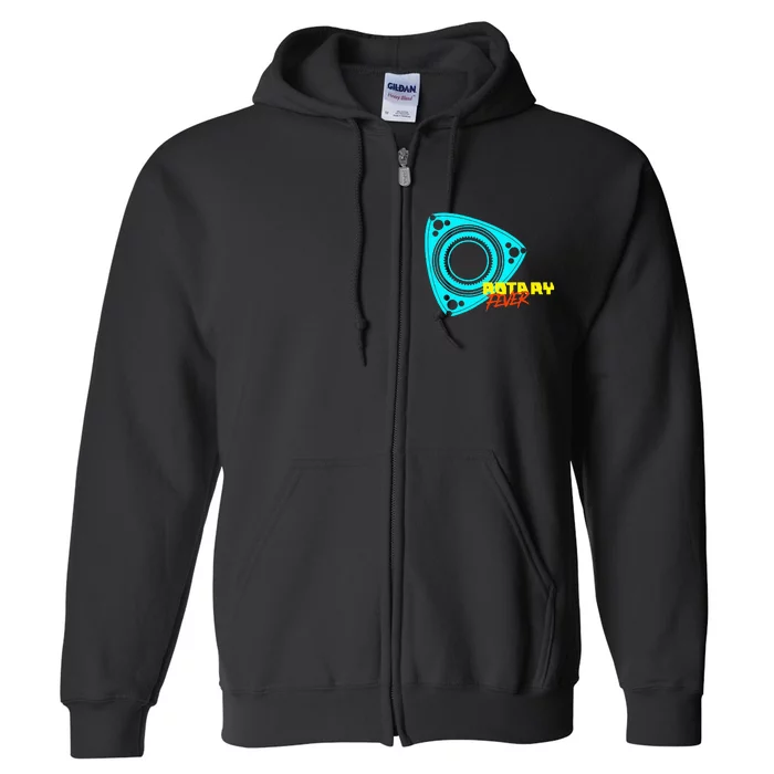 Rotary Fever Rotary Engine Full Zip Hoodie