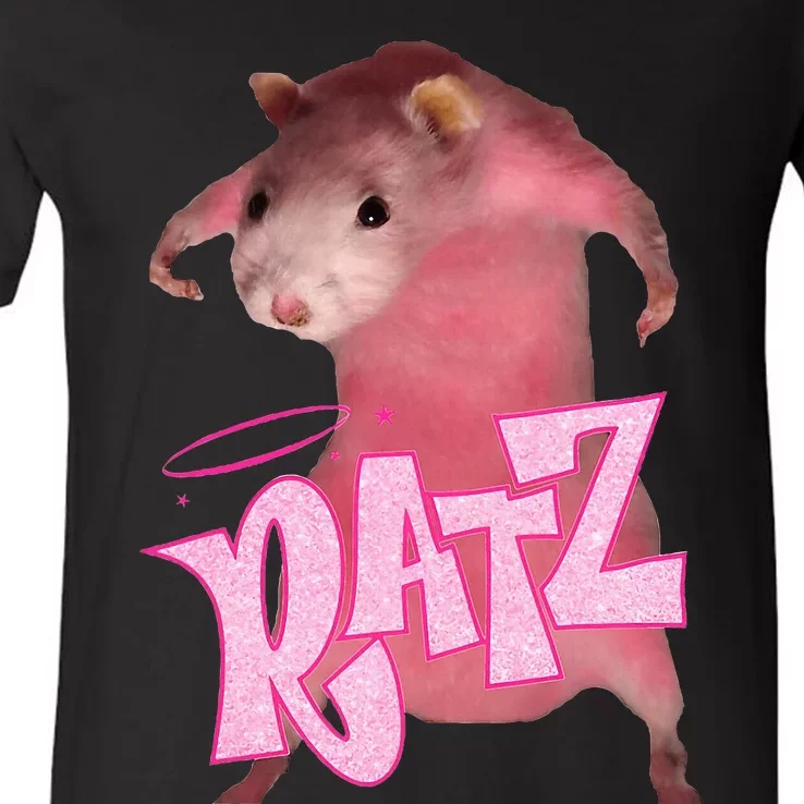 Ratz Funny Rat Meme Internet V-Neck T-Shirt