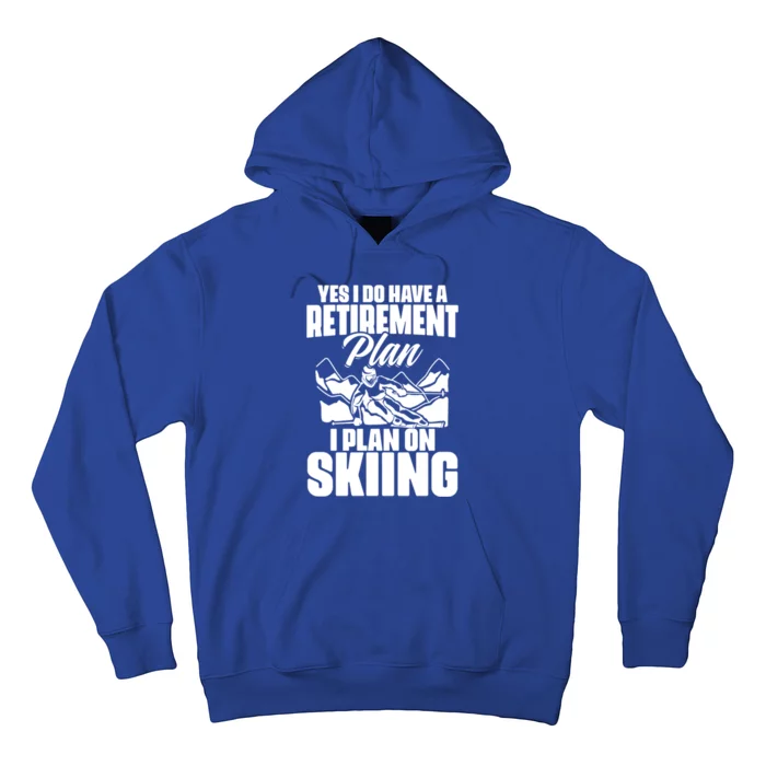 Retiree Funny Retiret Retire Pension Skiing Retired Gift Hoodie