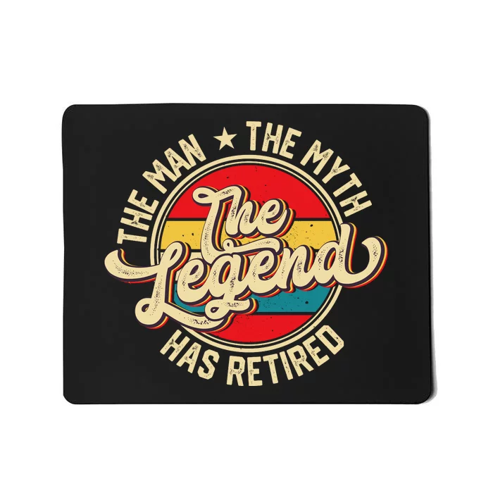 Retired Funny Retirement Gift For Men Mousepad