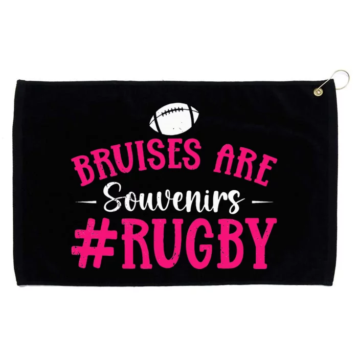 Rugbys Funny Rugby Player Bruises Are Souvenirs Rugby Grommeted Golf Towel