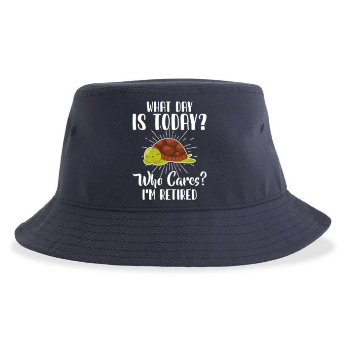 Retired Funny Retirement Gift Sustainable Bucket Hat