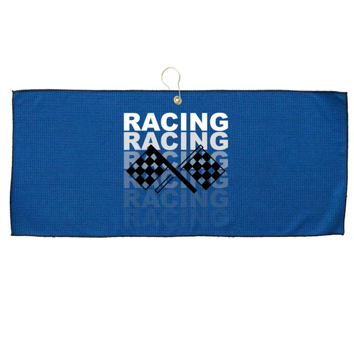 Racing For Race Car Parties Large Microfiber Waffle Golf Towel