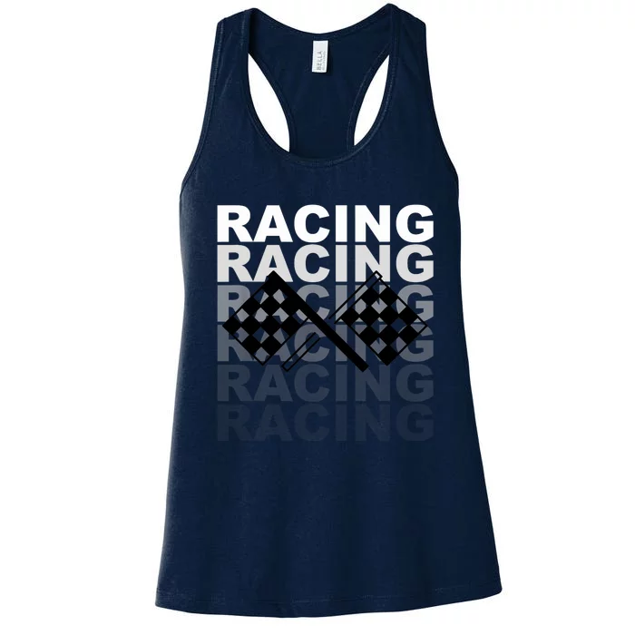 Racing For Race Car Parties Women's Racerback Tank