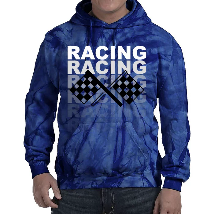 Racing For Race Car Parties Tie Dye Hoodie