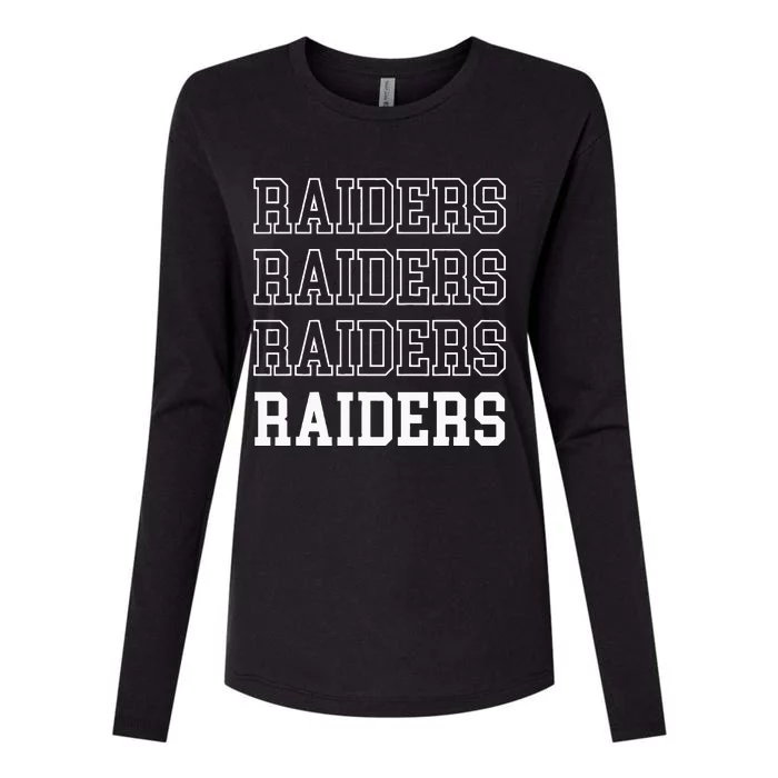 Raiders Fan Womens Cotton Relaxed Long Sleeve T-Shirt