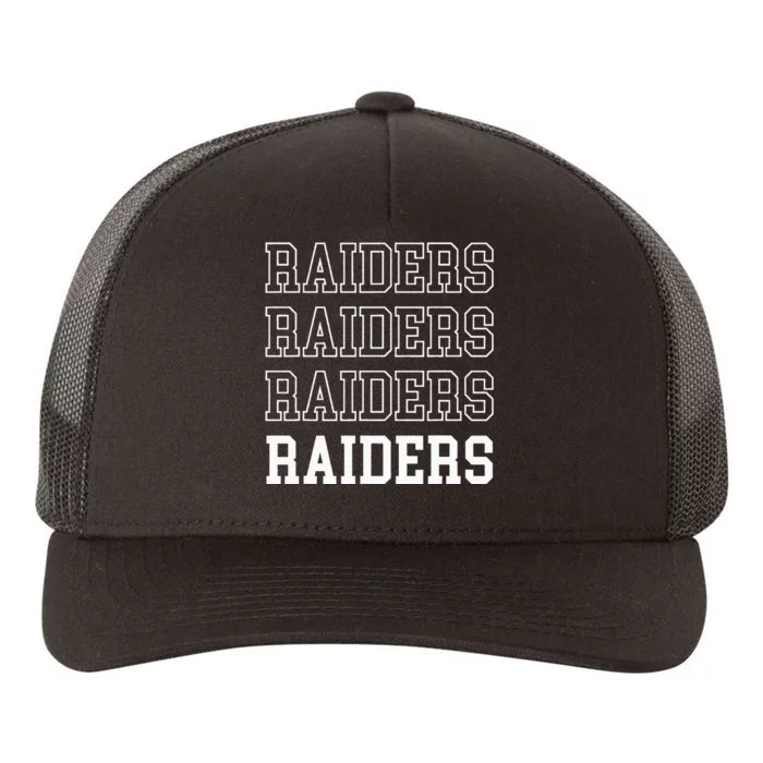 Raiders Fan Yupoong Adult 5-Panel Trucker Hat