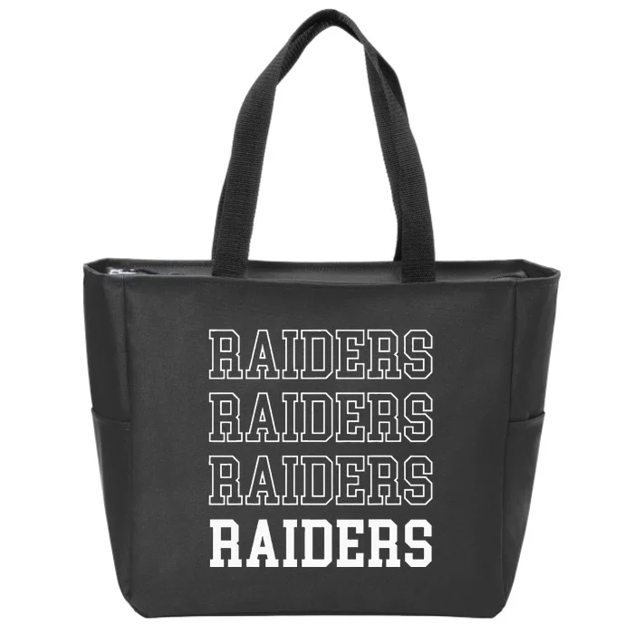 Raiders Fan Zip Tote Bag