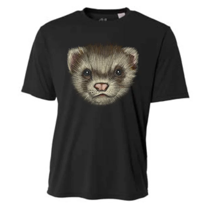 Realistic Ferret Cooling Performance Crew T-Shirt