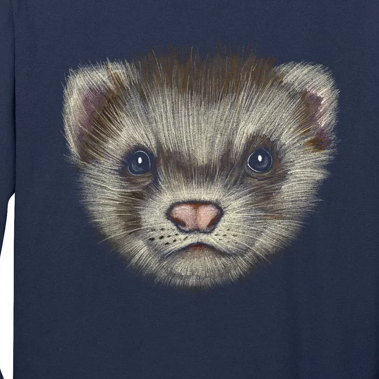 Realistic Ferret Tall Long Sleeve T-Shirt