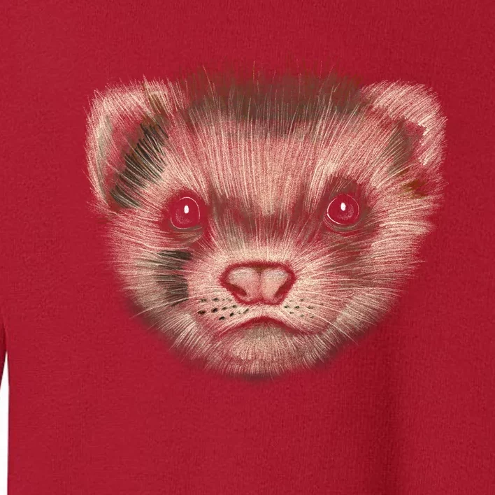 Realistic Ferret Toddler Sweatshirt