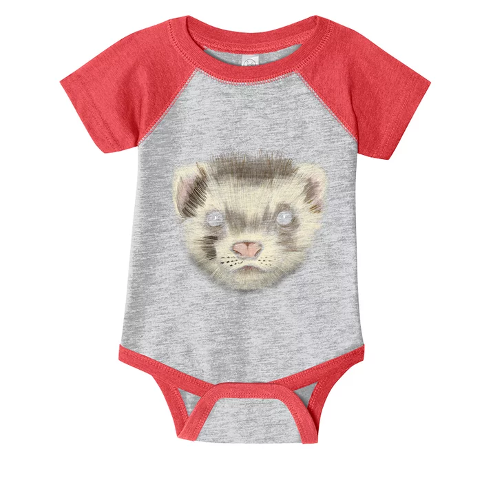 Realistic Ferret Infant Baby Jersey Bodysuit