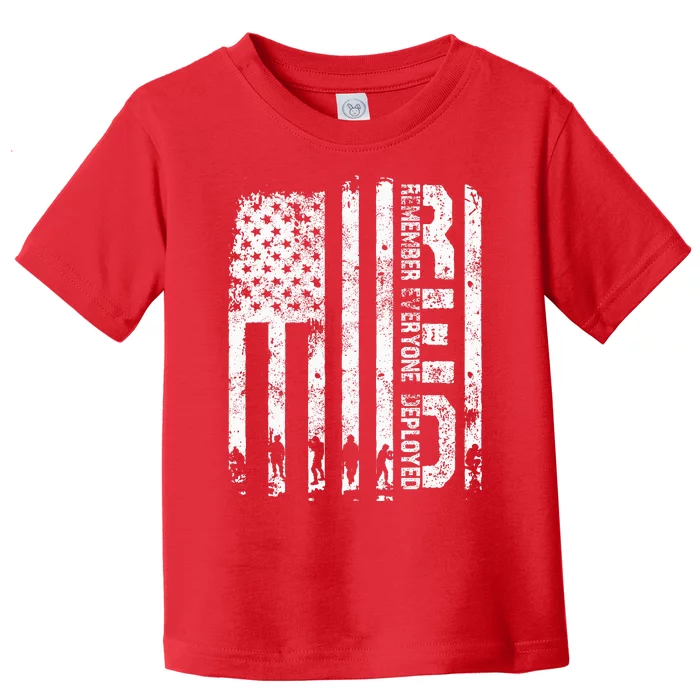 Red Friday Remember Everyone Deployed Military Wear RED Toddler T-Shirt