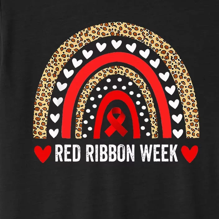 Red For Red Ribbon Week Awareness Rainbow ChromaSoft Performance T-Shirt