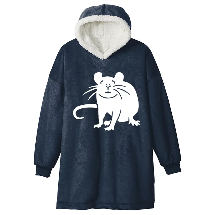 Rat Funny Hooded Wearable Blanket