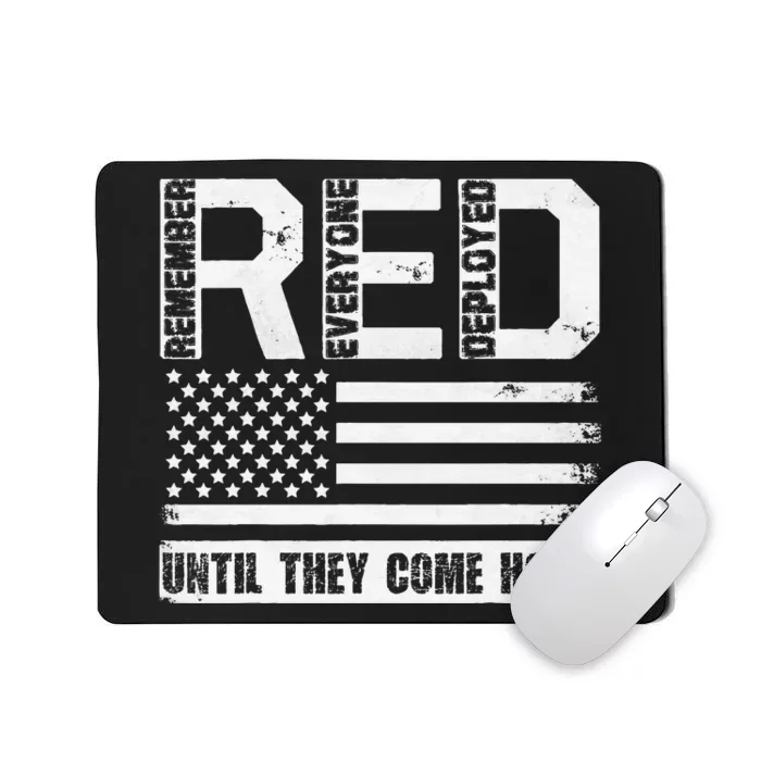 Red Friday Remember Everyone Deployed Retro Us Ar.My Military Mousepad