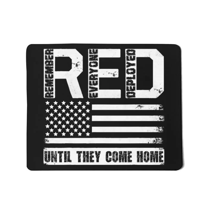 Red Friday Remember Everyone Deployed Retro Us Ar.My Military Mousepad