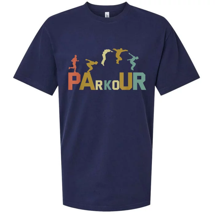 Retro Free Running Parkour Sueded Cloud Jersey T-Shirt