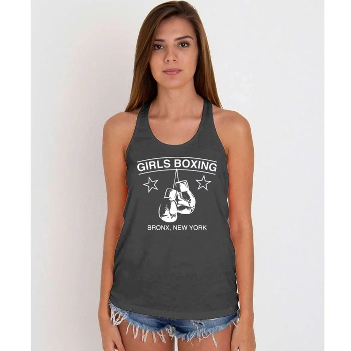 Rachel Famous Rachel Boxing Bronx NY Women's Knotted Racerback Tank