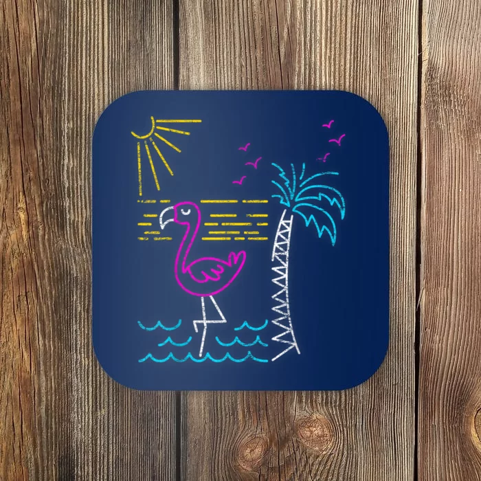 Retro Flamingo Coaster