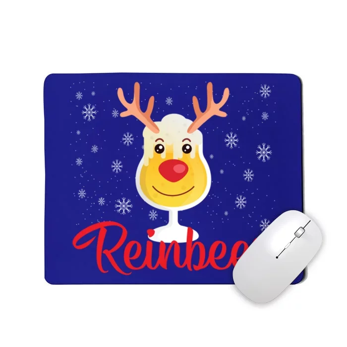 Reinbeer Funny Reindeer Beer Christmas Ing Party Xmas Cute Gift Mousepad