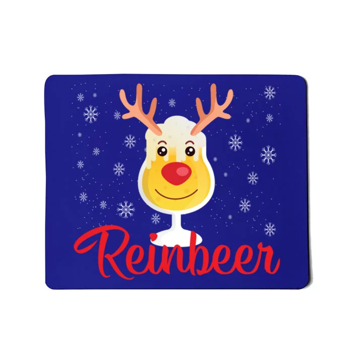 Reinbeer Funny Reindeer Beer Christmas Ing Party Xmas Cute Gift Mousepad