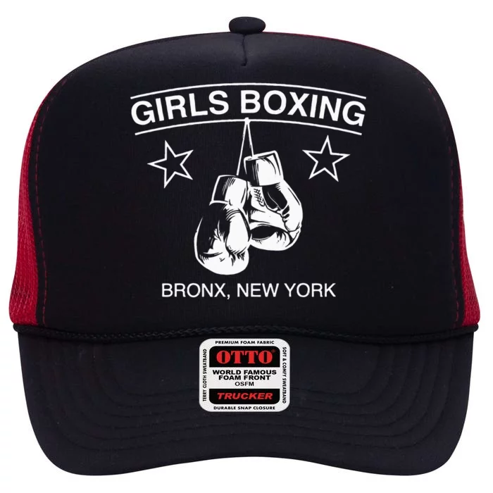 Rachel Famous Rachel Boxing Bronx NY High Crown Mesh Trucker Hat