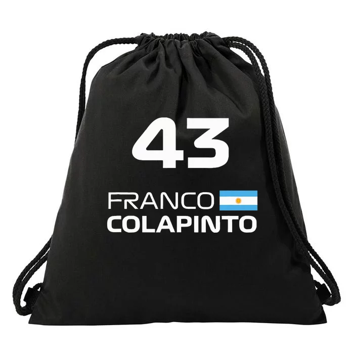 Races Formula Racing Franco Colapinto Drawstring Bag