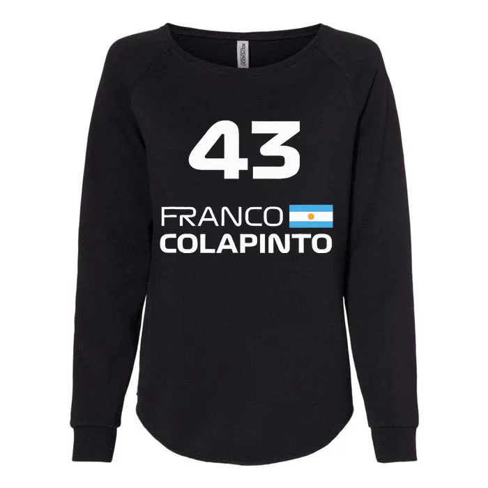 Races Formula Racing Franco Colapinto Womens California Wash Sweatshirt