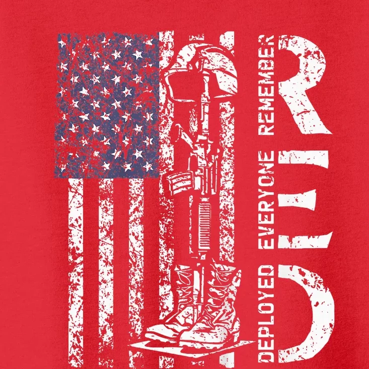 RED Friday Remember Everyone Deployed Retro US Army Military Toddler T-Shirt