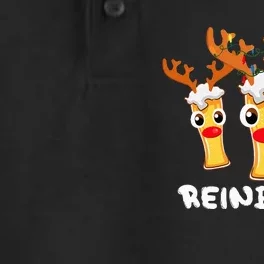 Reinbeers Funny Reindeer Beer Christmas Drinking Xmas Pajama Dry Zone Grid Performance Polo