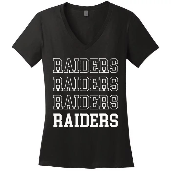 Raiders Fan Women's V-Neck T-Shirt