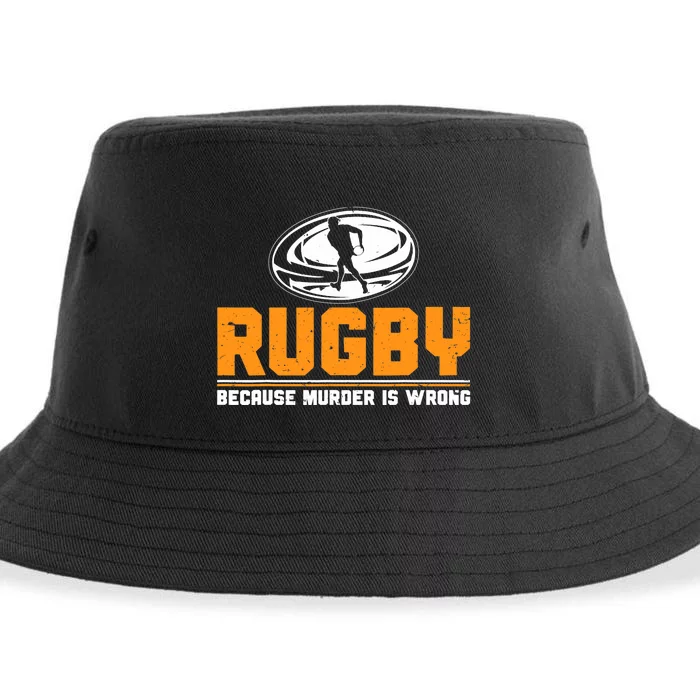 Rugbys Funny Rugby Sports Rugby Player Rugger League Sustainable Bucket Hat