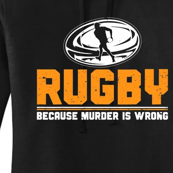 Rugbys Funny Rugby Sports Rugby Player Rugger League Women's Pullover Hoodie