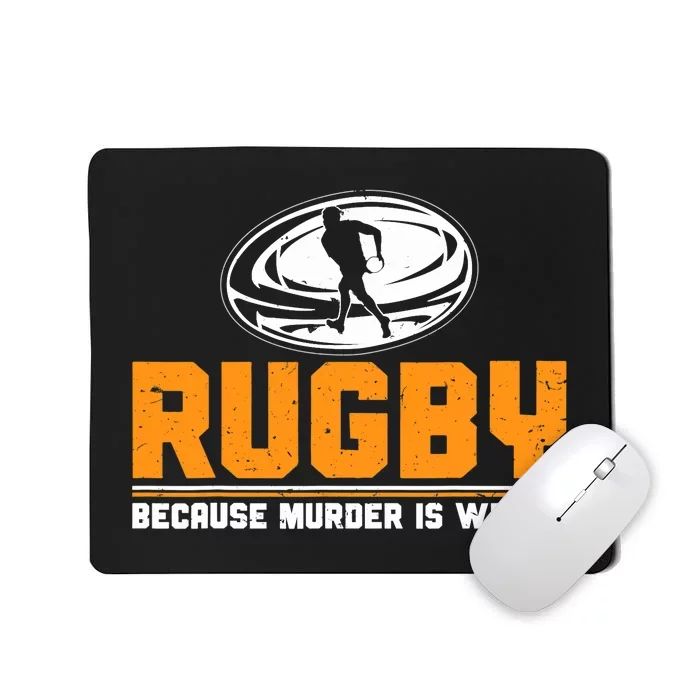 Rugbys Funny Rugby Sports Rugby Player Rugger League Mousepad