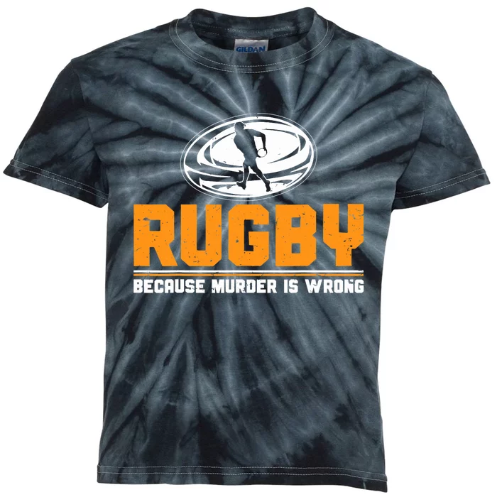 Rugbys Funny Rugby Sports Rugby Player Rugger League Kids Tie-Dye T-Shirt