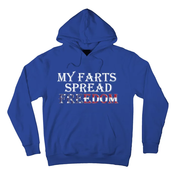 Redneck Farts Spread Freedom Country Joke Usa Flag Humor Gift Hoodie