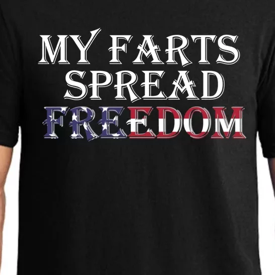 Redneck Farts Spread Freedom Country Joke Usa Flag Humour Funny Gift Pajama Set