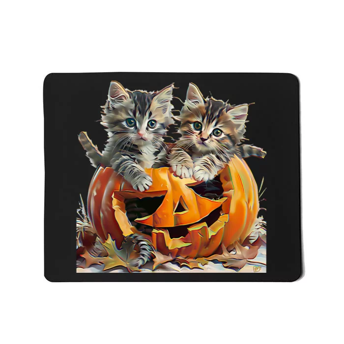 Retro Floral Spooky Season Mousepad