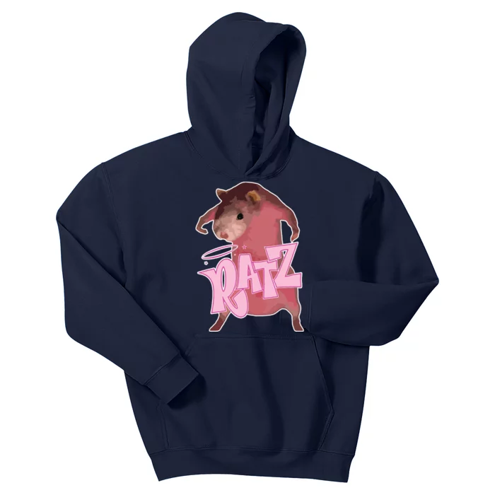 Ratz Funny Saying Rats Humor Mouse Cute Pink Rat Cool Meme Kids Hoodie