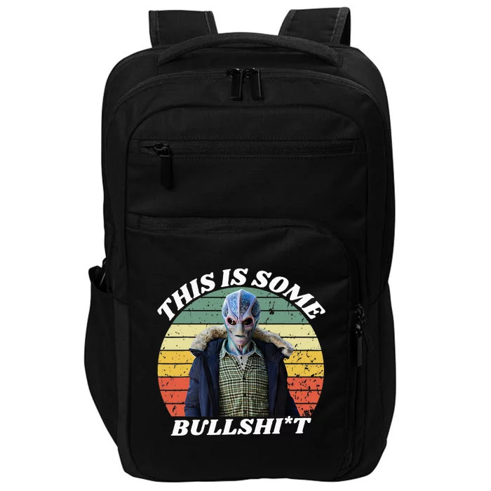 Resident Funny Swearing Alien Science Fiction Impact Tech Backpack