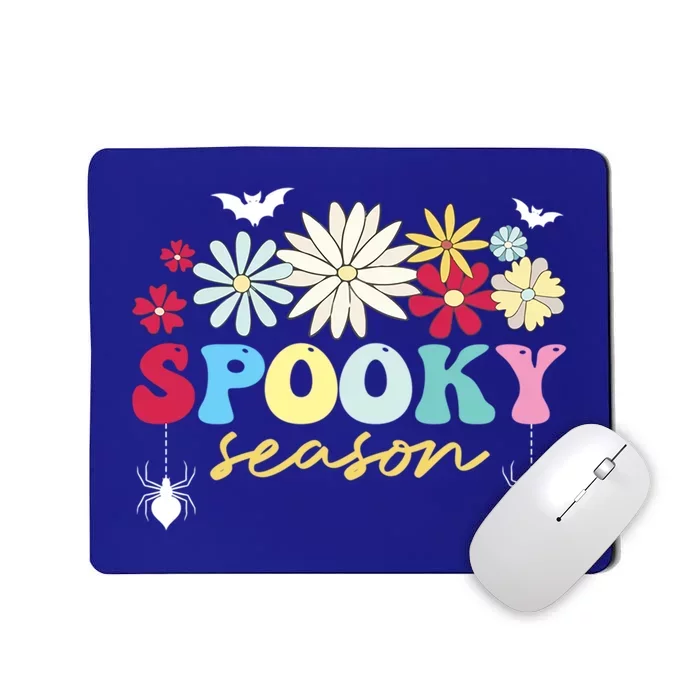 Retro Floral Spooky Season Spooky Vibes Halloween Meaningful Gift Mousepad