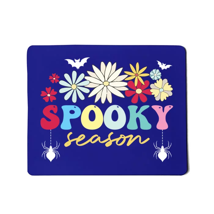 Retro Floral Spooky Season Spooky Vibes Halloween Meaningful Gift Mousepad