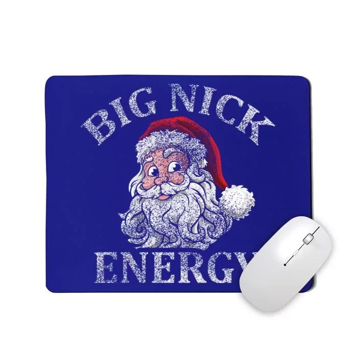 Retro Funny Santa Face Big Nick Energy Xmas Meaningful Gift Mousepad