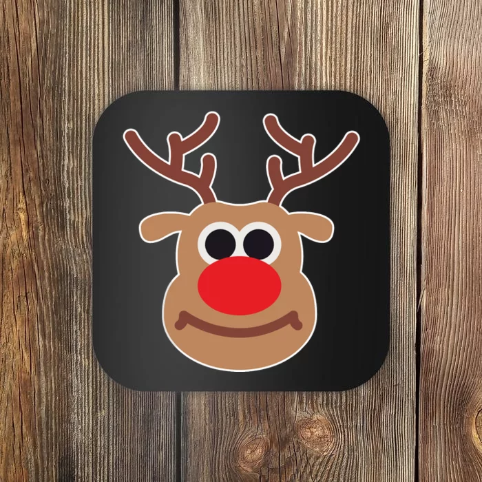 Reindeer Face Shirts Matching Family Christmas Deer Coaster