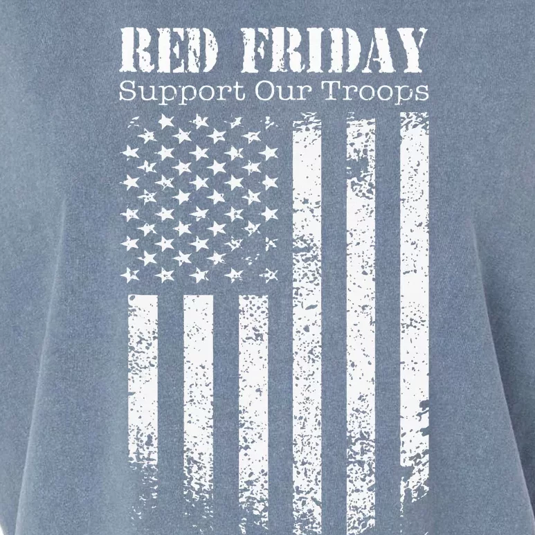 Red Friday Support Our Troops Military Memorial day Garment-Dyed Women's Muscle Tee