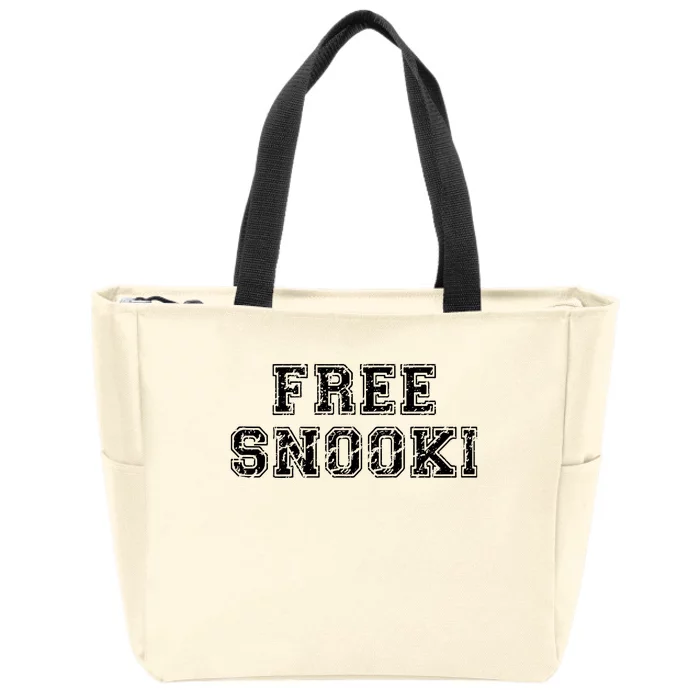 Retro Free Snooki Vintage Design Zip Tote Bag