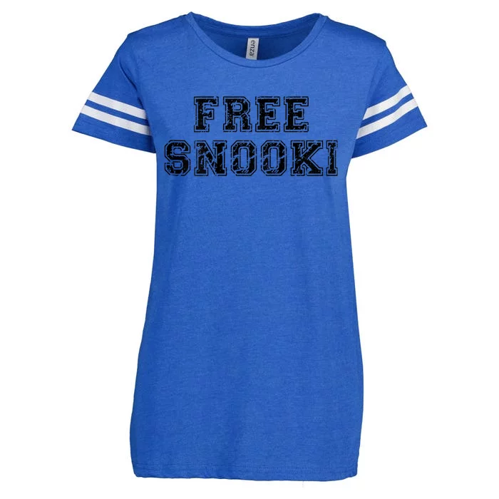 Retro Free Snooki Vintage Design Enza Ladies Jersey Football T-Shirt